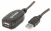 Obrázek MANHATTAN Kabel USB 2.0 A-A, aktivní prodlužovací 20m, Daisy-Chainable