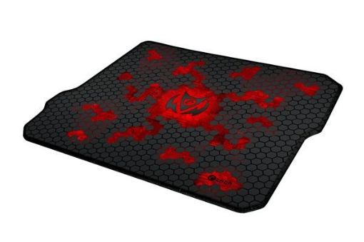 Obrázek C-TECH herní podložka pod myš ANTHEA CYBER RED, 320x270x4mm, obšité okraje