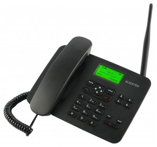 Obrázek Aligator GSM stolní telefon T100, černá