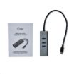 Obrázek iTec USB-C Metal 3-portový HUB s Gigabit Ethernet adapterem
