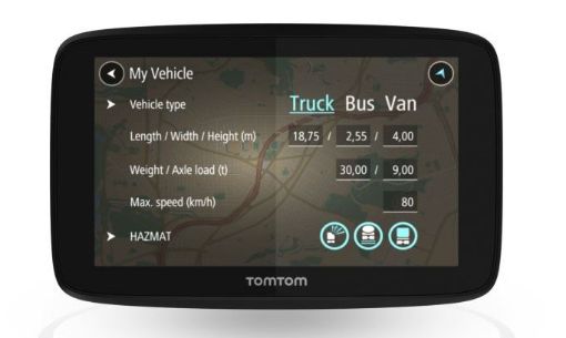 Obrázek TomTom GO PROFESSIONAL 6250 - LIFETIME mapy s doživotní Traffic službou a rychlostními radary, vestavěná SIM