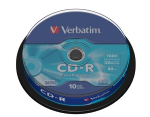 Obrázek VERBATIM CDR 10 pack 700MB 52x Spindle/EP/DL/700MB