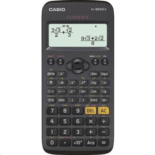 Obrázek CASIO kalkulačka FX 350 CE X, černá, školní