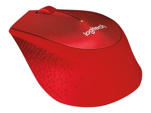 Obrázek Logitech myš Wireless M330 Silent Plus, optická, bezdrátová, 3 tlačítka, červená
