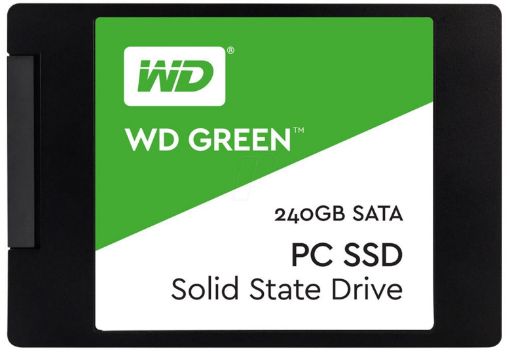 Obrázek WD GREEN SSD 3D NAND WDS240G2G0A 240GB SATA/600, (R:500, W:400MB/s), 2.5"
