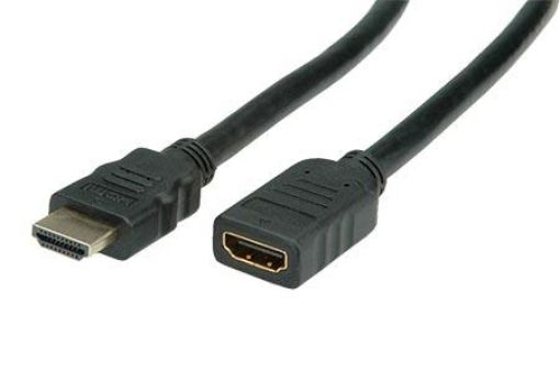Obrázek Value Prodlužovací High Speed HDMI kabel s Ethernetem, HDMI M - HDMI F, zlacené konektory, 5m