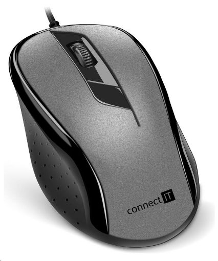 Obrázek CONNECT IT Optická myš, USB, šedá