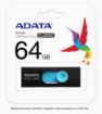 Obrázek ADATA Flash Disk 16GB UV220, USB 2.0 Dash Drive, černá/modrá