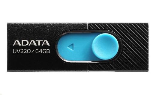 Obrázek ADATA Flash Disk 32GB UV220, USB 2.0 Dash Drive, černá/modrá