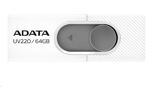 Obrázek ADATA Flash Disk 32GB UV220, USB 2.0 Dash Drive, bílá/šedá