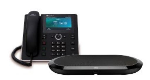Obrázek AudioCodes IP konferenční telefon UC-HRS-458 s externím reproduktorem, napájecí zdroj