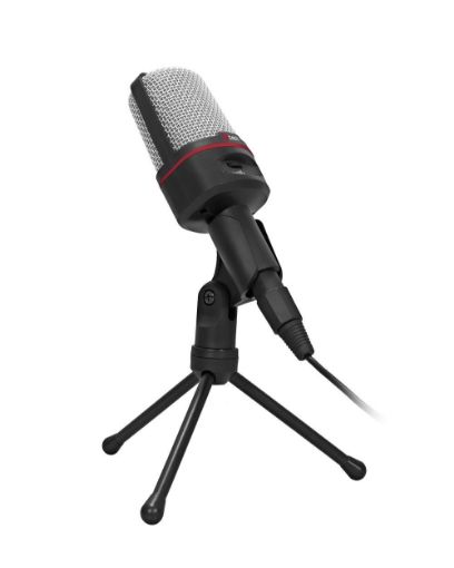 Obrázek C-TECH stolní mikrofon  MIC-02, 3,5" stereo jack, 2.5m