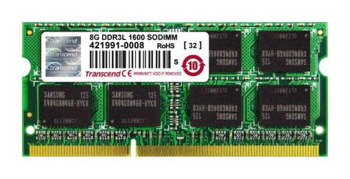 Obrázek SODIMM DDR3L 8GB 1600MHz TRANSCEND 2Rx8 CL11