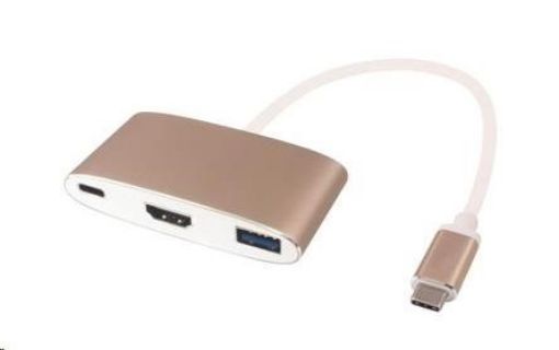 Obrázek PREMIUMCORD Převodník USB3.1 na HDMI + USB3.0 + PD