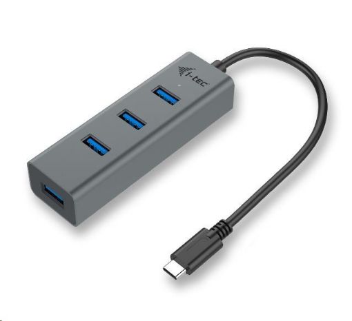 Obrázek iTec USB-C Metal 4-portový HUB
