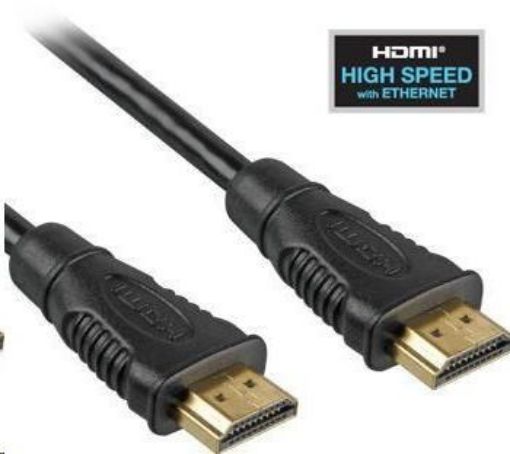 Obrázek PremiumCord HDMI High Speed + Ethernet kabel, zlacené konektory, 1.5m