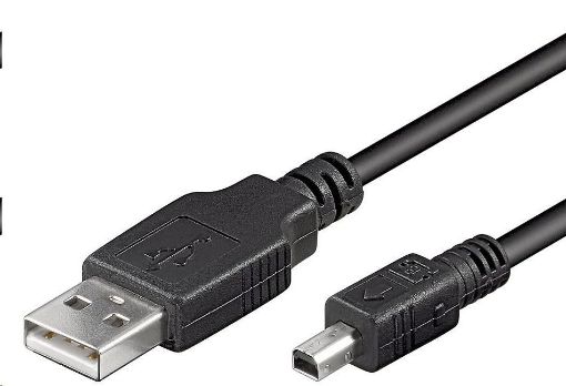 Obrázek PremiumCord Kabel USB, A-B mini, 4piny, 2m Mitsumie