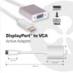 Obrázek Club3D Adaptér aktivní DisplayPort na VGA (M/F), 25cm