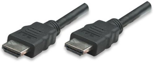 Obrázek MANHATTAN kabel HDMI s Ethernetem, HEC, ARC, 3D, 4K, stíněný, 1m, Black