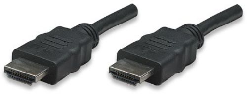 Obrázek MANHATTAN kabel High Speed HDMI 3D, Male to Male, stíněný, černý, 20m (22.5m)