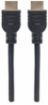 Obrázek MANHATTAN kabel In-wall CL3 High Speed HDMI s Ethernetem, HEC, ARC, 3D, 4K, stíněný, 8m, Black