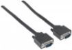 Obrázek MANHATTAN kabel SVGA k monitoru, HD15 Male / HD15 Male, 1.8m, Black