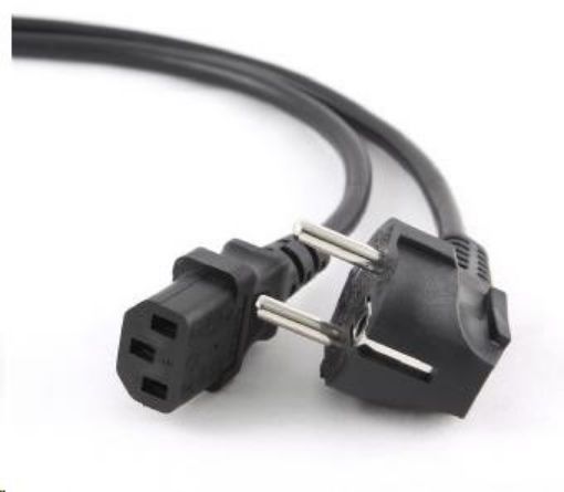 Obrázek C-TECH kabel síťový 1,8m 220/230V napájecí, VDE