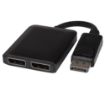 Obrázek PREMIUMCORD Adaptér DisplayPort - 2x DisplayPort, rozšíření + zrcadlení obrazu, 4K*2K@30Hz