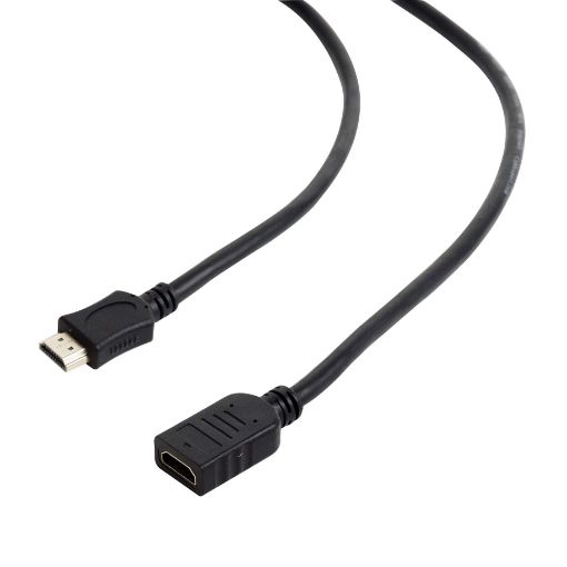 Obrázek GEMBIRD Kabel prodlužovací HDMI - HDMI 3m (zlacené konektory, stíněný)