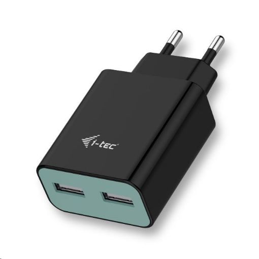 Obrázek iTec USB Power Charger 2 Port 2.4A - USB nabíječka - černá