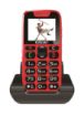 Obrázek EVOLVEO EasyPhone, mobilní telefon pro seniory s nabíjecím stojánkem (červená barva)
