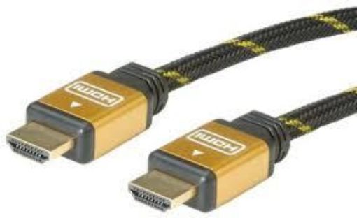 Obrázek Roline Gold High Speed HDMI kabel s Ethernetem, HDMI M - HDMI M, zlacené konektory, 20m