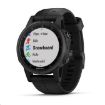 Obrázek Garmin GPS sportovní hodinky fenix5S Plus Sapphire Black, černý řemínek