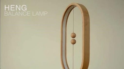Obrázek Allocacoc Heng Balance Lamp Ellipse USB (LIGHT WOOD)