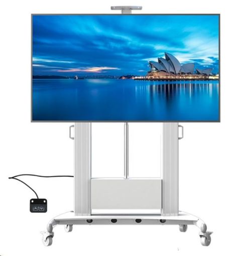 Obrázek Profesionální televizní stojan s motorizovaným posunem výšky obrazovky, na Tv 55-100", Fiber Mounts TW100