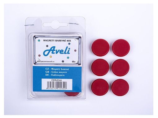 Obrázek Set magnetů AVELI, červená barva