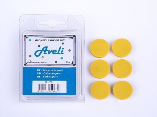 Obrázek Set magnetů AVELI, žlutá barva