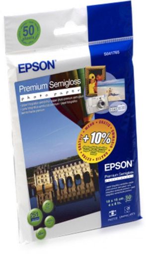 Obrázek EPSON Premium Semigloss Photo Paper,100x150 mm,50x