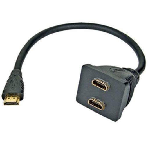 Obrázek PREMIUMCORD Adaptér HDMI M - 2x F (rozdvojka, 1.3)