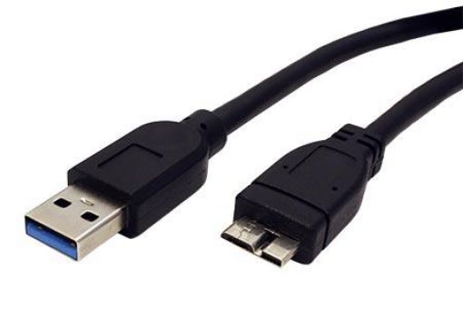 Obrázek USB 3.0  SuperSpeed kabel USB3.0 A(M) - microUSB3.0 B(M), 0,8m, černý