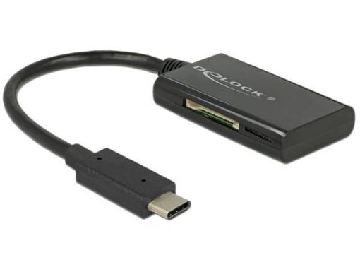 Obrázek Delock USB 3.1 Gen 1 čtečka karet USB Type-C™ samec 4 slotů