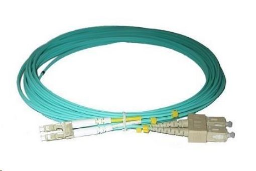 Obrázek Duplexní patch kabel MM 50/125, OM3, LC-SC, LS0H, 7m
