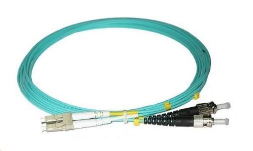Obrázek Duplexní patch kabel MM 50/125, OM3, LC-ST, LS0H, 10m