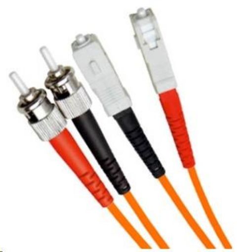 Obrázek Duplexní patch kabel MM 50/125, OM2, ST-SC, LS0H, 3m