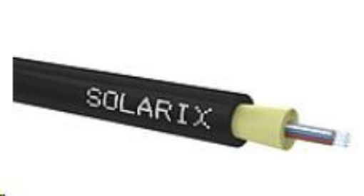Obrázek DROP1000 kabel Solarix, 12vl 9/125, 3,8mm, LSOH, černý, cívka 500m SXKO-DROP-12-OS-LSOH