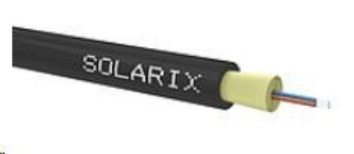Obrázek DROP1000 kabel Solarix, 4vl 9/125, 3,6mm, LSOH, černý, cívka 500m SXKO-DROP-4-OS-LSOH