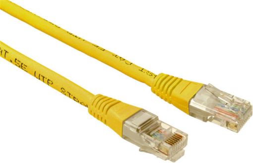 Obrázek SOLARIX patch kabel CAT5E UTP PVC 5m žlutý