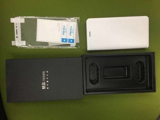 Obrázek MEIZU  Protective Case pro Meizu M6 Note, bílá (flipový obal s  folii, darkove baleni)