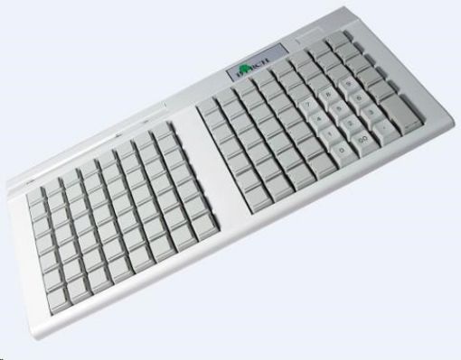 Obrázek Birch PKB-111 programovatelná klávesnice USB, 111 kláves, světlá