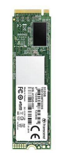 Obrázek TRANSCEND M.2 SSD 220S, 512GB, M.2 2280, PCIe Gen3x4, NVMe, M-Key, 3D TLC, with Dram